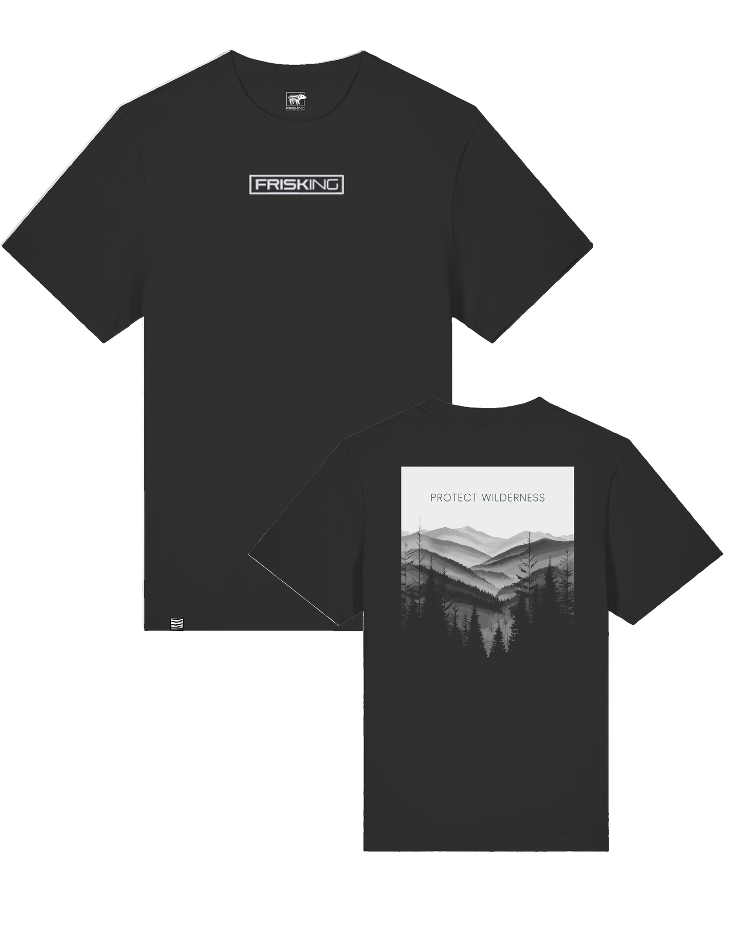 Unisex T-Shirt "Protect Wilderness" Backprint und FRISKING-Stick