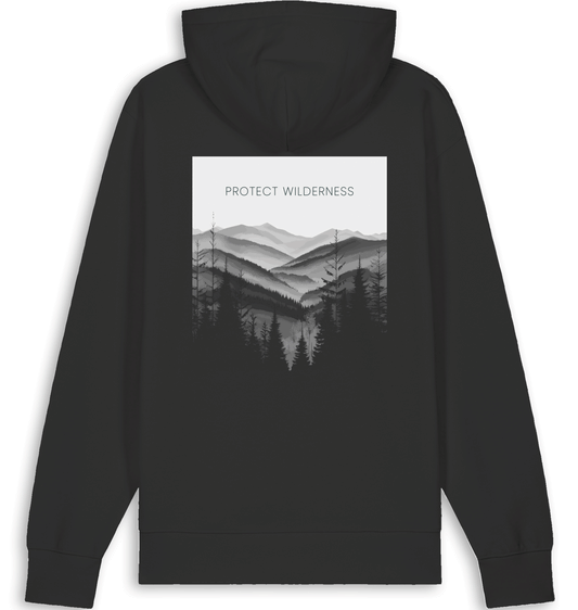 FRISKING Unisex Hoodie "Protect Wilderness" Backprint und FRISKING-Stick